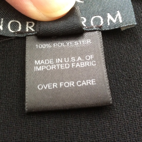 Nordstrom Black Full Length Skirt w/ Slits Size 6 - Picture 10 of 11